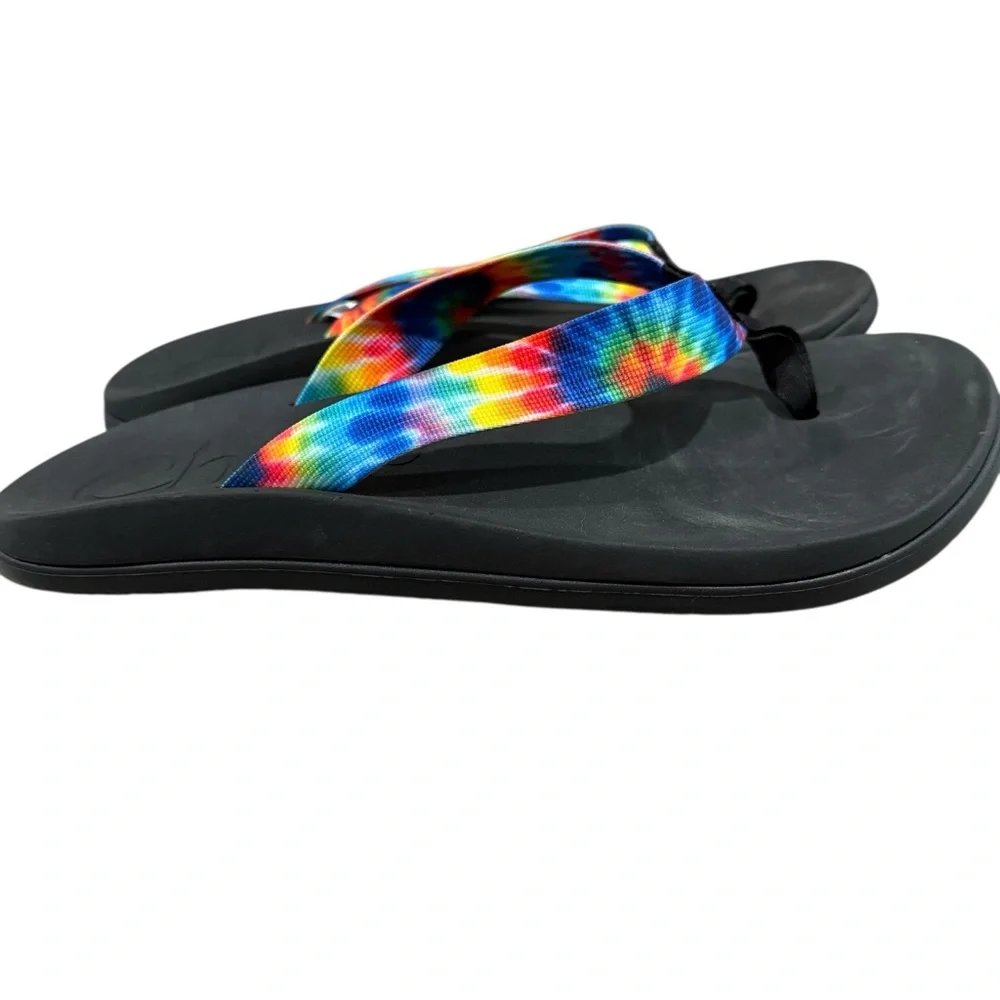 Men’s Chaco Chillos Tye Dye Flip Flop Thong Sandals, Size 13. Brand New!
